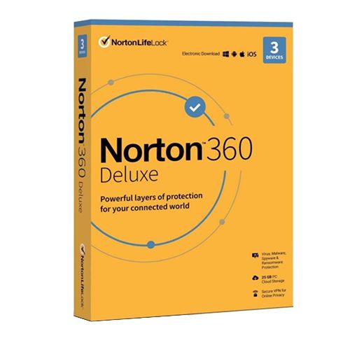 Norton 360 Deluxe licentie 3 apparaten 1 jaar direct per mail CD-Keys