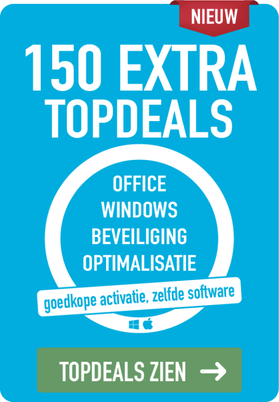 150 Extra Topdeals Op Windows, Office En Beveiliging Bij Cd-Keys Nl