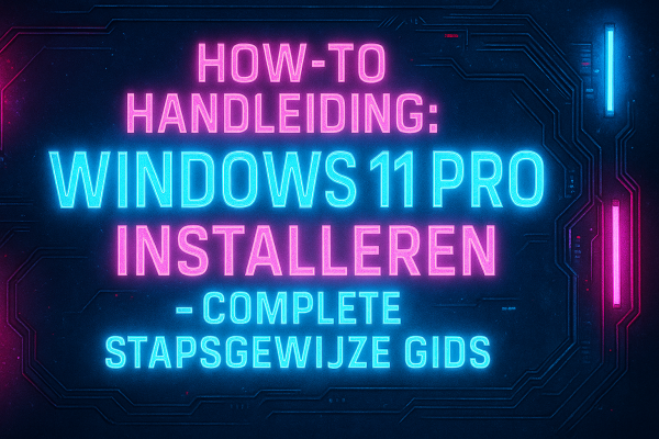 How-To Handleiding Windows 11 Pro Installeren – Complete Stapsgewijze Gids