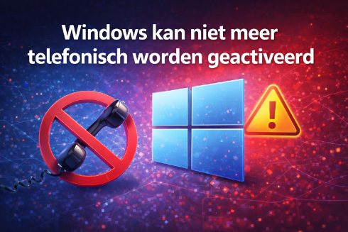 Windows Telefonisch Activeren – Melding Telefonische Activatie Stopt